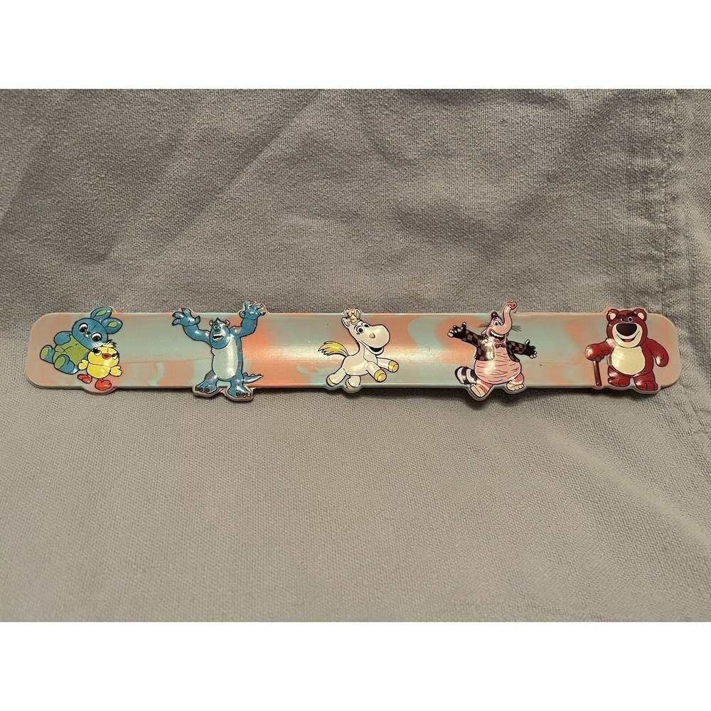 NEW Disney Parks Pixar Characters Slap Bracelet Bing Bong Lotso Sulley Bunny